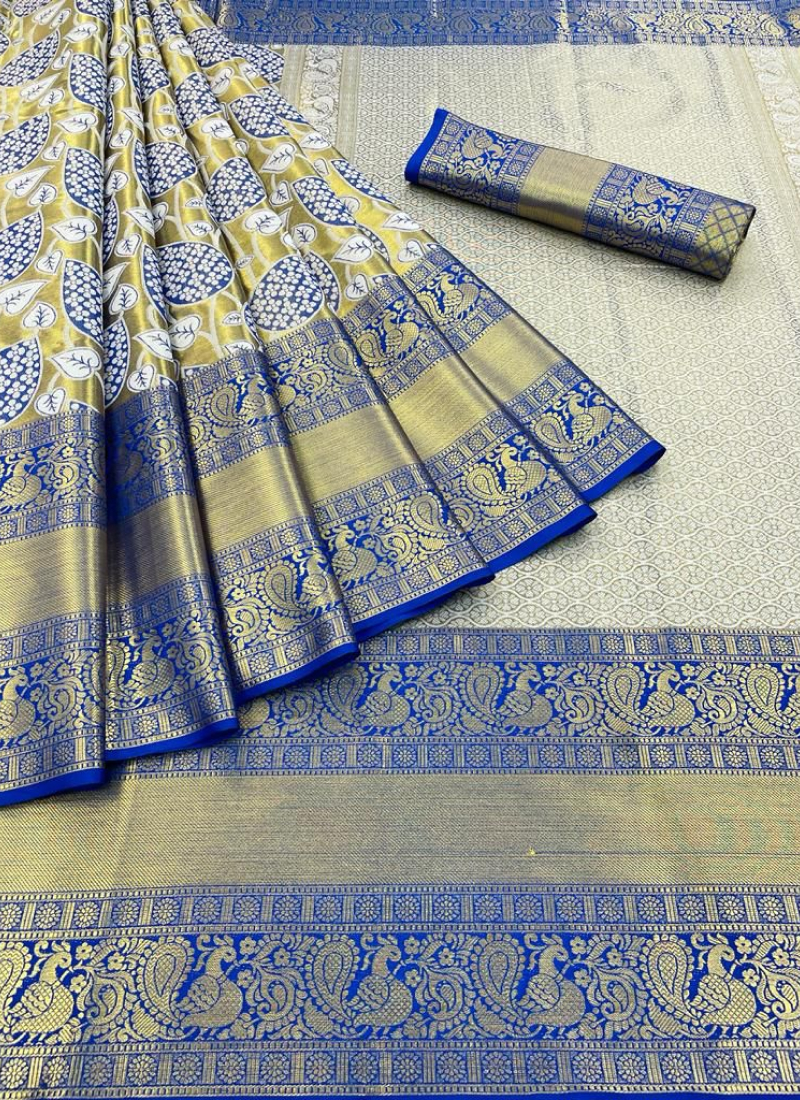 Handloom Saree Fabulous Pallu Hand Waving Work Soft Little Shiny Trandy Looks Pure Handloom deals Cotton Silk Allover Scquence Work Women's Sari