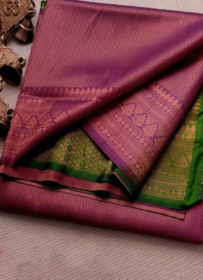 Delightful Maroon Soft Silk Saree