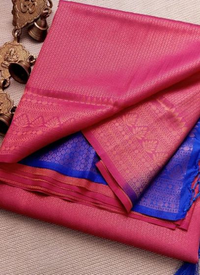 Delightful Pink Soft Silk Saree