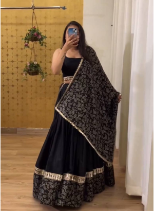 Navratri Special Black Lehenga Choli