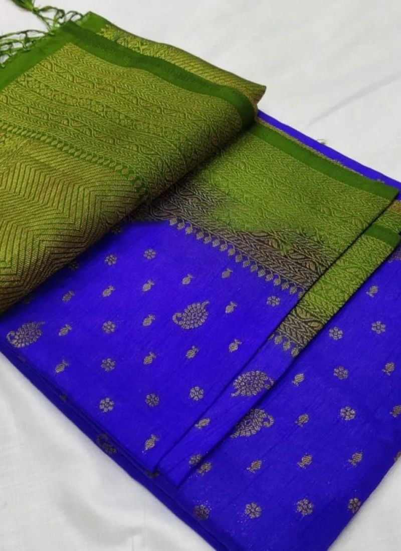 Namasvi ( Pure Pattu Saree Handwoven + Blouse Piece)