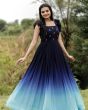 Partywear Designer Gown Georgette Embroidery Work Gown