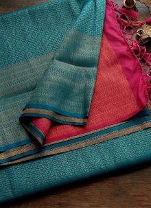 Delightful Rama Soft Silk Kubera Pattu Saree