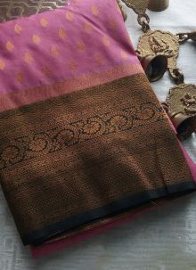 Elegant Pink Soft Silk Traditional Kubera Pattu Saree