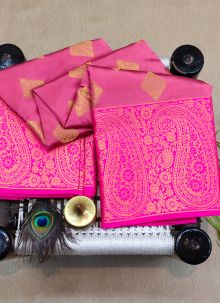 Pink Latest Maharashtrian Look Saree