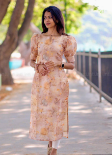 Trending Daily Wear Peach Kurti