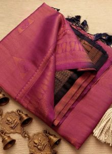 Wine Kuber Pattu Delightful Soft Silk Saree