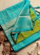 Attractive Sky Blue Soft Silk Kubera Pattu Saree