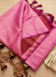 Awesome Kuber Pattu Soft Silk Pink Saree