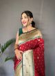 Awesome Red Paithani Silk Saree