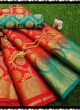 Beautiful Red Latest Design Balaton Saree