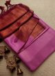 Elegant Pink Soft Silk Weaving Kubera Pattu Saree