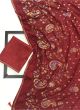 Embroidered Maroon Brasso Indian Traditional Saree