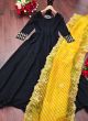 Faux Georgette Black Plain Designer Readymade Gown