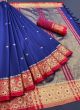 Festive Wear Weaving Blue Weaving Saree