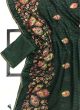 Green Brasso Designer Indian Women Wear Saree