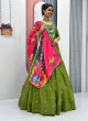 Green Readymade Navratri Lehenga Choli