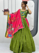 Green Readymade Navratri Lehenga Choli