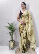 Latest Cream Ready To Wear Georgette Saree For Women