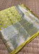 Latest Festival Yellow Organza Rich Pallu Saree For Women