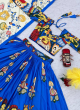 Latest Kalamkari Print Lehenga Choli In Royal Blue