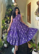 Latest Party Wear Lavender Gown