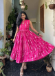 Latest Party Wear Pink Gown