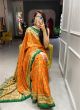 Latest Yellow Dola Silk Haldi Wear Saree With Blouse