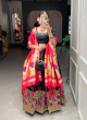 Mesmerizing Jacquard Silk Lehenga And Handwork Blouse With Dupatta And Matching Purse