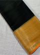 Mysore Silk Black Eye Catching Contrast Border Saree