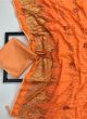 Orange Ethnic Traditional Wear Woman Brasso Saree