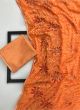 Orange Indian Traditional Gorgeous Designer Brasso Saree