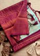 Partywear Maroon Soft Silk Kubera Pattu Saree