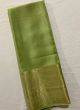 Pista Splendid Contrast Border Plain Saree