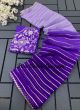 Purple Trendy Weaving Saree