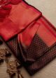 Red Soft Silk Weaving Kubera Pattu Saree