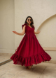 Trending Maroon Hakoba Gown