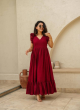 Trending Maroon Hakoba Gown