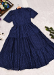 Trending Party Wear Navy Blue Gown