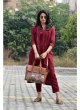 Unique Daily Wear Maroon Kurti