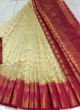 Vogue Cream Organza Silk Balaton Latest Indian Saree