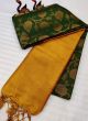 Wonderful Green Soft Silk Weaving Work Saree