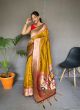 Wonderful Weaving Paithani Saree In Mustard