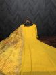 Stunning Yellow Faux Georgette Haldi Special Gown