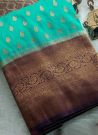 Attractive Sky Blue Soft Silk Traditional Kubera Pattu Saree