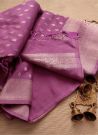 Awesome Light Purple Soft Silk Kubera Pattu Saree