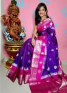 Awesome Purple Ocassion Wear Latest Saree