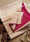 Captivating Off White Weaving Soft Silk Kubera Pattu Saree