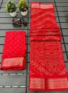 Charming Festive Wear Red Saree For Women