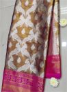 Charming Gold Pure Soft Tissue Banarasi Silk Traditional Saree